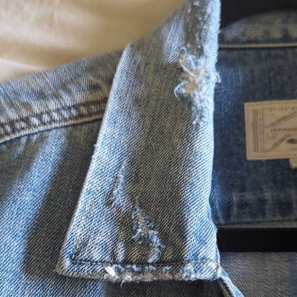 All Saints Light Blue Denim Jacket - Picture 4 of 7